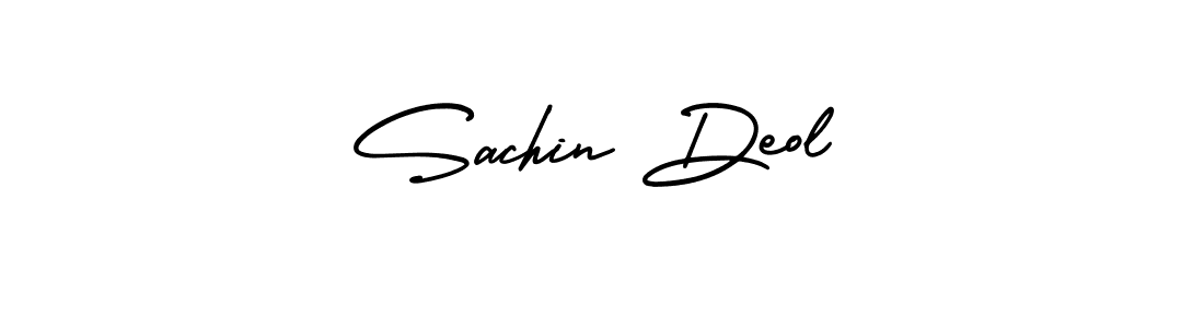 How to make Sachin Deol name signature. Use AmerikaSignatureDemo-Regular style for creating short signs online. This is the latest handwritten sign. Sachin Deol signature style 3 images and pictures png