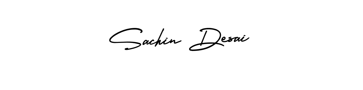 This is the best signature style for the Sachin Desai name. Also you like these signature font (AmerikaSignatureDemo-Regular). Mix name signature. Sachin Desai signature style 3 images and pictures png