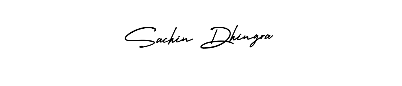 Make a short Sachin Dhingra signature style. Manage your documents anywhere anytime using AmerikaSignatureDemo-Regular. Create and add eSignatures, submit forms, share and send files easily. Sachin Dhingra signature style 3 images and pictures png