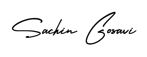 Get an exclusive digital autograph for Sachin Gosavi. The AmerikaSignatureDemo-Regular typeface captures the charm of real penmanship on paper. Sachin Gosavi signature style 3 images and pictures png