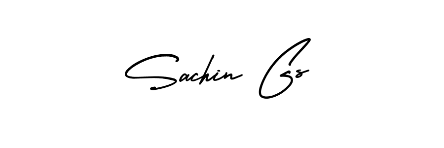 The best way (AmerikaSignatureDemo-Regular) to make a short signature is to pick only two or three words in your name. The name Sachin Gs include a total of six letters. For converting this name. Sachin Gs signature style 3 images and pictures png