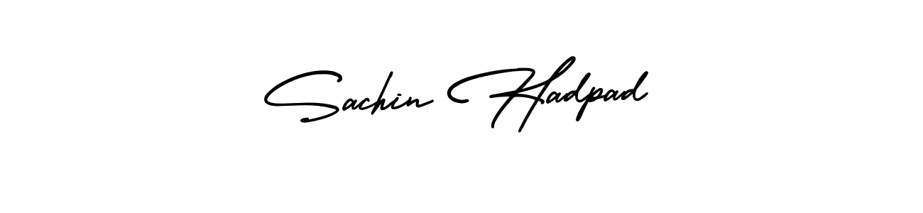 Best and Professional Signature Style for Sachin Hadpad. AmerikaSignatureDemo-Regular Best Signature Style Collection. Sachin Hadpad signature style 3 images and pictures png