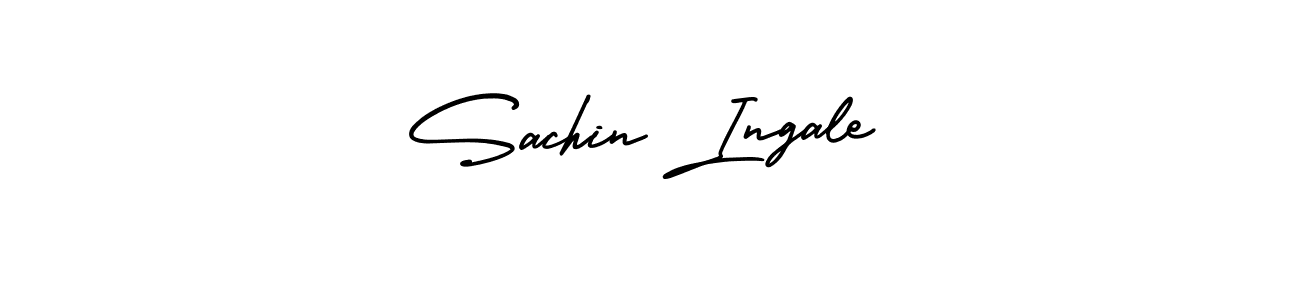 Similarly AmerikaSignatureDemo-Regular is the best handwritten signature design. Signature creator online .You can use it as an online autograph creator for name Sachin Ingale. Sachin Ingale signature style 3 images and pictures png