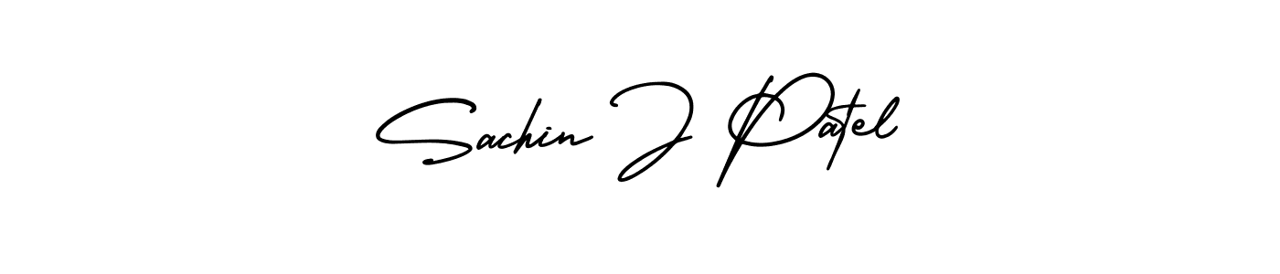 if you are searching for the best signature style for your name Sachin J Patel. so please give up your signature search. here we have designed multiple signature styles  using AmerikaSignatureDemo-Regular. Sachin J Patel signature style 3 images and pictures png