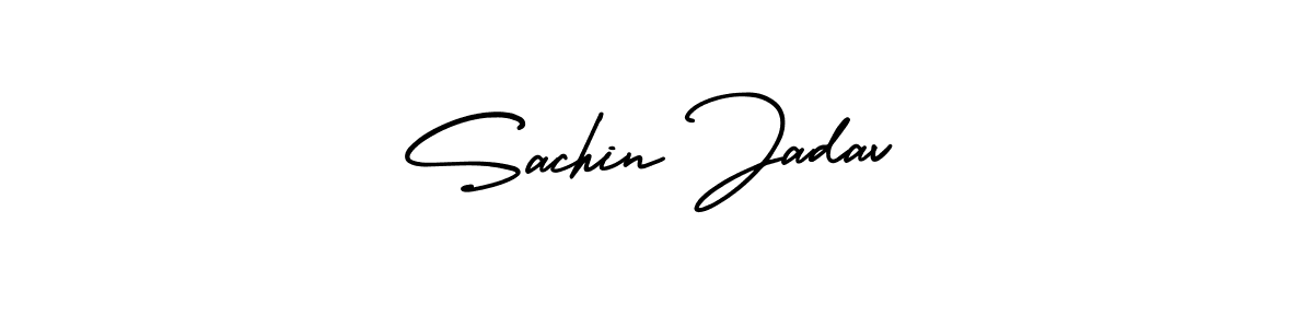 Also You can easily find your signature by using the search form. We will create Sachin Jadav name handwritten signature images for you free of cost using AmerikaSignatureDemo-Regular sign style. Sachin Jadav signature style 3 images and pictures png