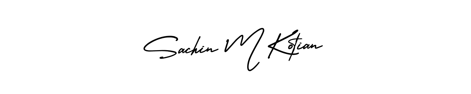 AmerikaSignatureDemo-Regular is a professional signature style that is perfect for those who want to add a touch of class to their signature. It is also a great choice for those who want to make their signature more unique. Get Sachin M Kotian name to fancy signature for free. Sachin M Kotian signature style 3 images and pictures png