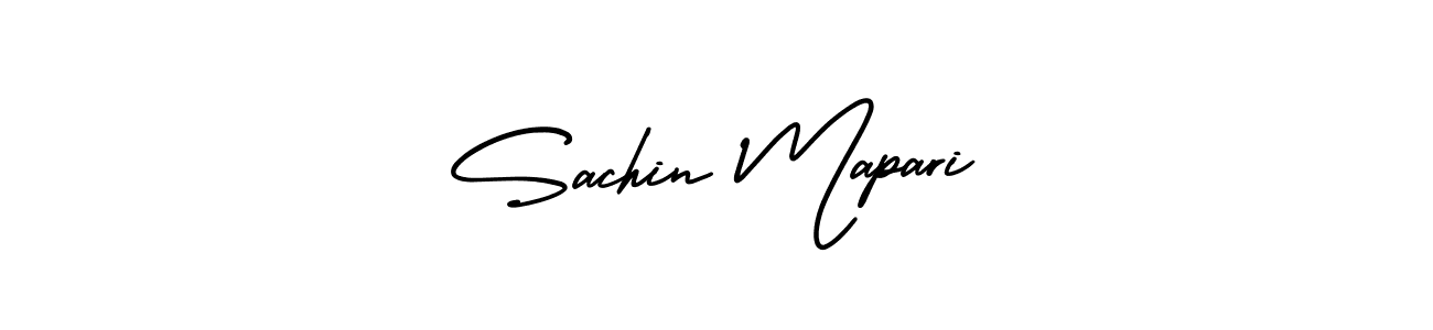 AmerikaSignatureDemo-Regular is a professional signature style that is perfect for those who want to add a touch of class to their signature. It is also a great choice for those who want to make their signature more unique. Get Sachin Mapari name to fancy signature for free. Sachin Mapari signature style 3 images and pictures png