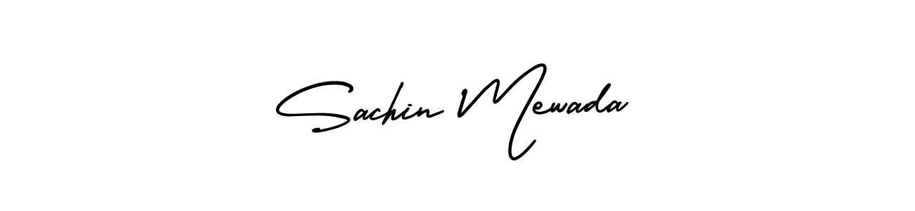 How to make Sachin Mewada signature? AmerikaSignatureDemo-Regular is a professional autograph style. Create handwritten signature for Sachin Mewada name. Sachin Mewada signature style 3 images and pictures png
