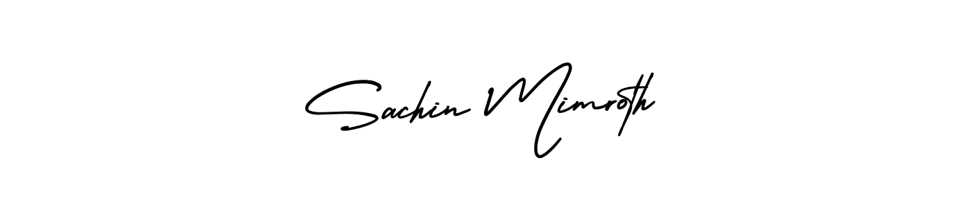 Similarly AmerikaSignatureDemo-Regular is the best handwritten signature design. Signature creator online .You can use it as an online autograph creator for name Sachin Mimroth. Sachin Mimroth signature style 3 images and pictures png