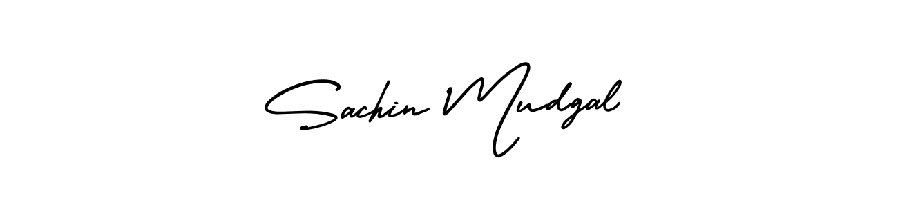 How to make Sachin Mudgal signature? AmerikaSignatureDemo-Regular is a professional autograph style. Create handwritten signature for Sachin Mudgal name. Sachin Mudgal signature style 3 images and pictures png