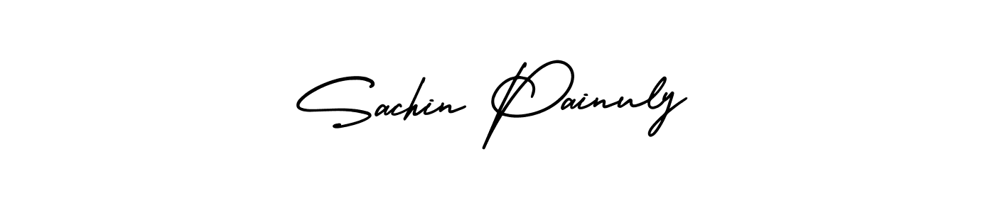 Sachin Painuly stylish signature style. Best Handwritten Sign (AmerikaSignatureDemo-Regular) for my name. Handwritten Signature Collection Ideas for my name Sachin Painuly. Sachin Painuly signature style 3 images and pictures png