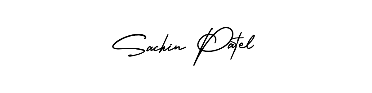 The best way (AmerikaSignatureDemo-Regular) to make a short signature is to pick only two or three words in your name. The name Sachin Patel include a total of six letters. For converting this name. Sachin Patel signature style 3 images and pictures png