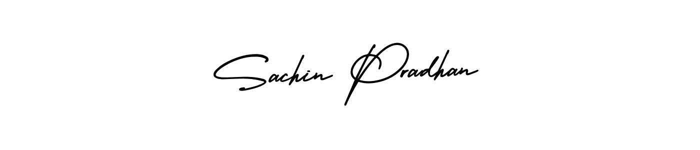 Make a short Sachin Pradhan signature style. Manage your documents anywhere anytime using AmerikaSignatureDemo-Regular. Create and add eSignatures, submit forms, share and send files easily. Sachin Pradhan signature style 3 images and pictures png