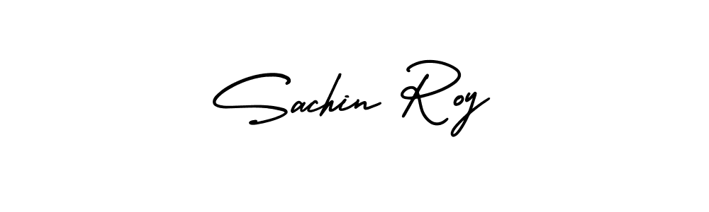 How to make Sachin Roy name signature. Use AmerikaSignatureDemo-Regular style for creating short signs online. This is the latest handwritten sign. Sachin Roy signature style 3 images and pictures png