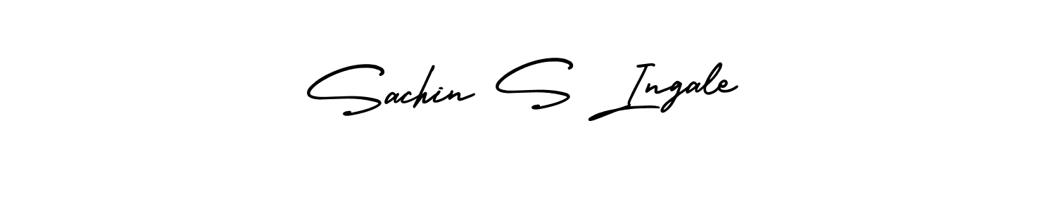 Also You can easily find your signature by using the search form. We will create Sachin S Ingale name handwritten signature images for you free of cost using AmerikaSignatureDemo-Regular sign style. Sachin S Ingale signature style 3 images and pictures png