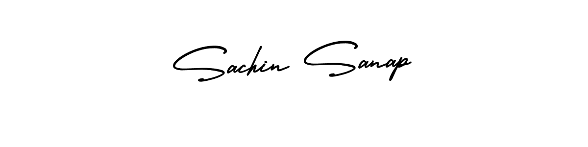 Design your own signature with our free online signature maker. With this signature software, you can create a handwritten (AmerikaSignatureDemo-Regular) signature for name Sachin Sanap. Sachin Sanap signature style 3 images and pictures png