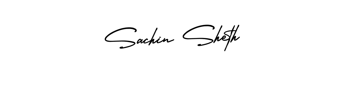 Create a beautiful signature design for name Sachin Sheth. With this signature (AmerikaSignatureDemo-Regular) fonts, you can make a handwritten signature for free. Sachin Sheth signature style 3 images and pictures png