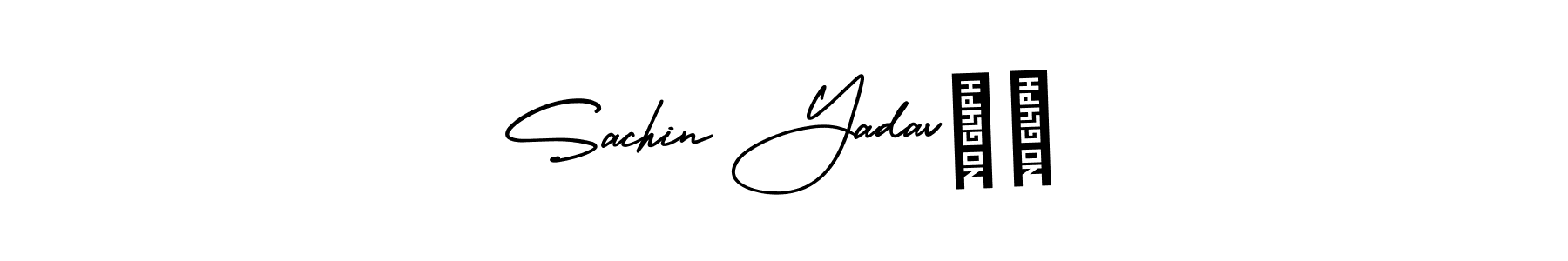 How to make Sachin Yadav❤️ name signature. Use AmerikaSignatureDemo-Regular style for creating short signs online. This is the latest handwritten sign. Sachin Yadav❤️ signature style 3 images and pictures png