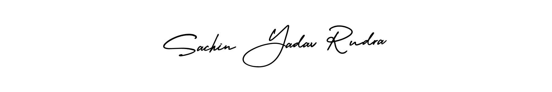 This is the best signature style for the Sachin Yadav Rudra name. Also you like these signature font (AmerikaSignatureDemo-Regular). Mix name signature. Sachin Yadav Rudra signature style 3 images and pictures png