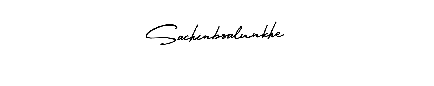 Make a beautiful signature design for name Sachinbsalunkhe. With this signature (AmerikaSignatureDemo-Regular) style, you can create a handwritten signature for free. Sachinbsalunkhe signature style 3 images and pictures png