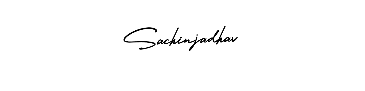 It looks lik you need a new signature style for name Sachinjadhav. Design unique handwritten (AmerikaSignatureDemo-Regular) signature with our free signature maker in just a few clicks. Sachinjadhav signature style 3 images and pictures png