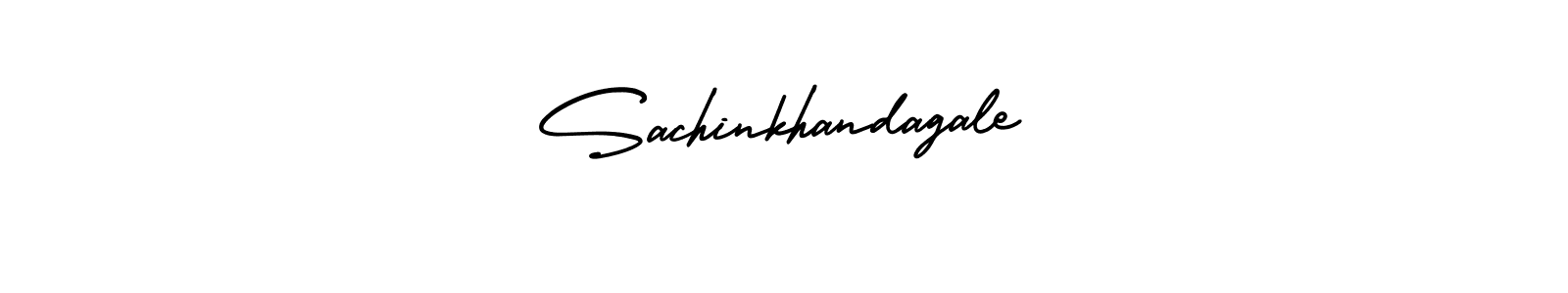 How to make Sachinkhandagale name signature. Use AmerikaSignatureDemo-Regular style for creating short signs online. This is the latest handwritten sign. Sachinkhandagale signature style 3 images and pictures png