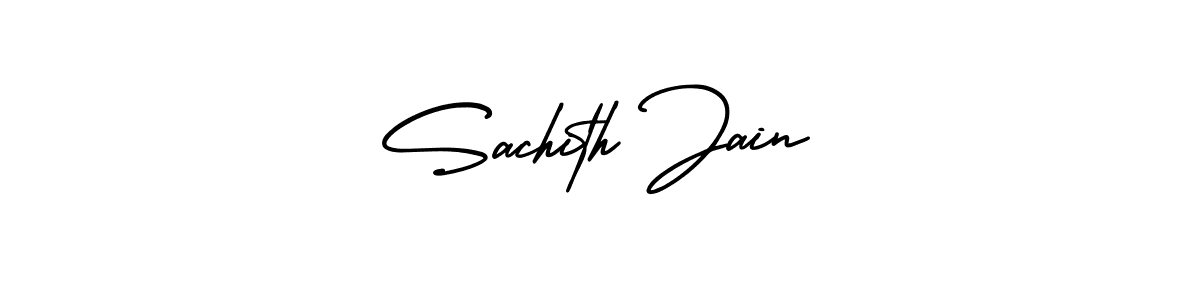 Make a beautiful signature design for name Sachith Jain. Use this online signature maker to create a handwritten signature for free. Sachith Jain signature style 3 images and pictures png