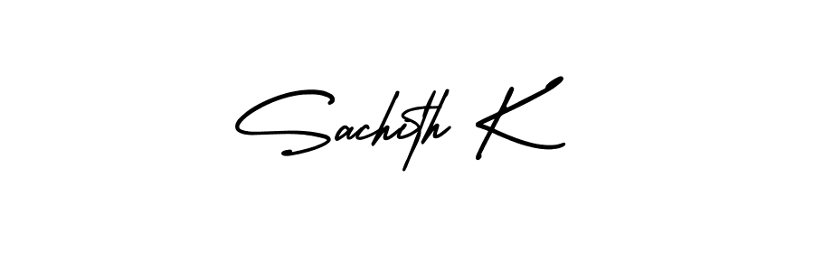 Also You can easily find your signature by using the search form. We will create Sachith K name handwritten signature images for you free of cost using AmerikaSignatureDemo-Regular sign style. Sachith K signature style 3 images and pictures png