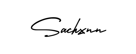 A stylish, flowing autograph style designed for name Sachxnn using AmerikaSignatureDemo-Regular typography. Perfect for digital creative projects. Sachxnn signature style 3 images and pictures png