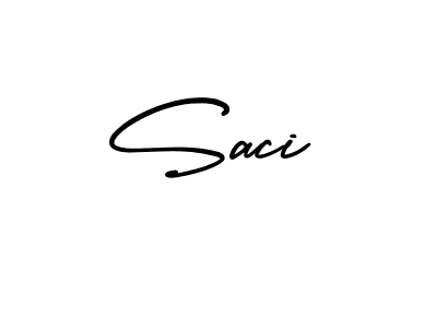 Saci stylish signature style. Best Handwritten Sign (AmerikaSignatureDemo-Regular) for my name. Handwritten Signature Collection Ideas for my name Saci. Saci signature style 3 images and pictures png