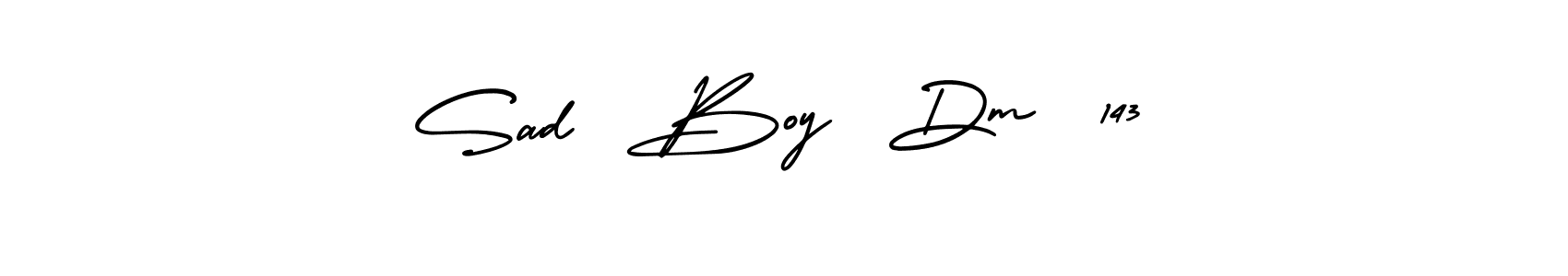 Design your own signature with our free online signature maker. With this signature software, you can create a handwritten (AmerikaSignatureDemo-Regular) signature for name Sad  Boy  Dm  143. Sad  Boy  Dm  143 signature style 3 images and pictures png