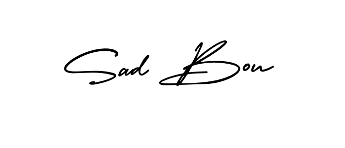 Design your own signature with our free online signature maker. With this signature software, you can create a handwritten (AmerikaSignatureDemo-Regular) signature for name Sad Bou. Sad Bou signature style 3 images and pictures png