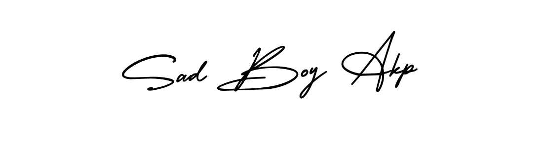 Check out images of Autograph of Sad Boy Akp name. Actor Sad Boy Akp Signature Style. AmerikaSignatureDemo-Regular is a professional sign style online. Sad Boy Akp signature style 3 images and pictures png