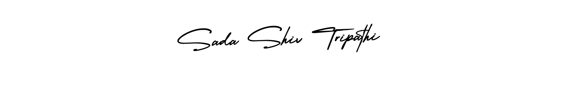 This is the best signature style for the Sada Shiv Tripathi name. Also you like these signature font (AmerikaSignatureDemo-Regular). Mix name signature. Sada Shiv Tripathi signature style 3 images and pictures png