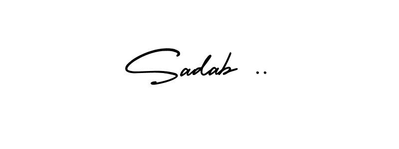 You can use this online signature creator to create a handwritten signature for the name Sadab ... This is the best online autograph maker. Sadab .. signature style 3 images and pictures png