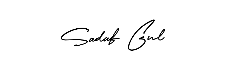 Use a signature maker to create a handwritten signature online. With this signature software, you can design (AmerikaSignatureDemo-Regular) your own signature for name Sadaf Gul. Sadaf Gul signature style 3 images and pictures png