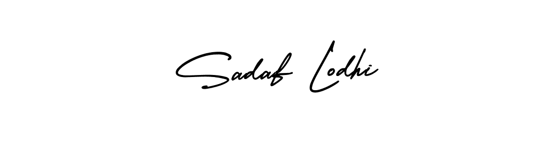 Make a short Sadaf Lodhi signature style. Manage your documents anywhere anytime using AmerikaSignatureDemo-Regular. Create and add eSignatures, submit forms, share and send files easily. Sadaf Lodhi signature style 3 images and pictures png