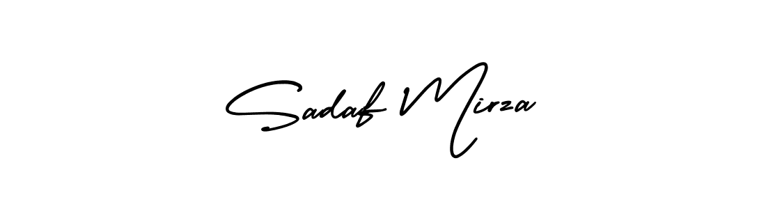 Design your own signature with our free online signature maker. With this signature software, you can create a handwritten (AmerikaSignatureDemo-Regular) signature for name Sadaf Mirza. Sadaf Mirza signature style 3 images and pictures png