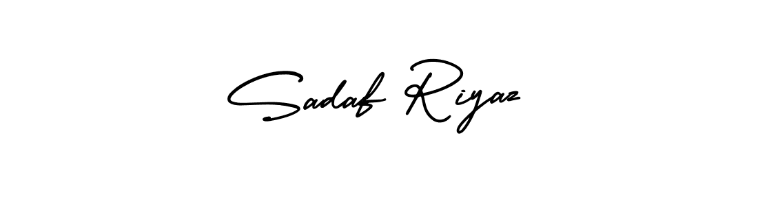 Design your own signature with our free online signature maker. With this signature software, you can create a handwritten (AmerikaSignatureDemo-Regular) signature for name Sadaf Riyaz. Sadaf Riyaz signature style 3 images and pictures png