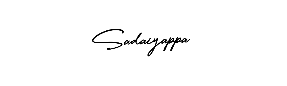 You should practise on your own different ways (AmerikaSignatureDemo-Regular) to write your name (Sadaiyappa) in signature. don't let someone else do it for you. Sadaiyappa signature style 3 images and pictures png