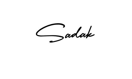 Best and Professional Signature Style for Sadak. AmerikaSignatureDemo-Regular Best Signature Style Collection. Sadak signature style 3 images and pictures png