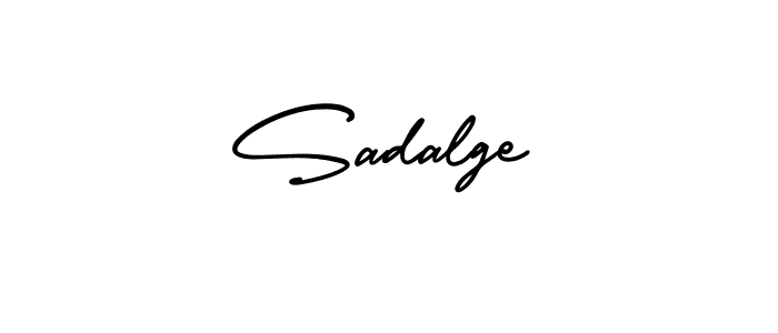 Sadalge stylish signature style. Best Handwritten Sign (AmerikaSignatureDemo-Regular) for my name. Handwritten Signature Collection Ideas for my name Sadalge. Sadalge signature style 3 images and pictures png