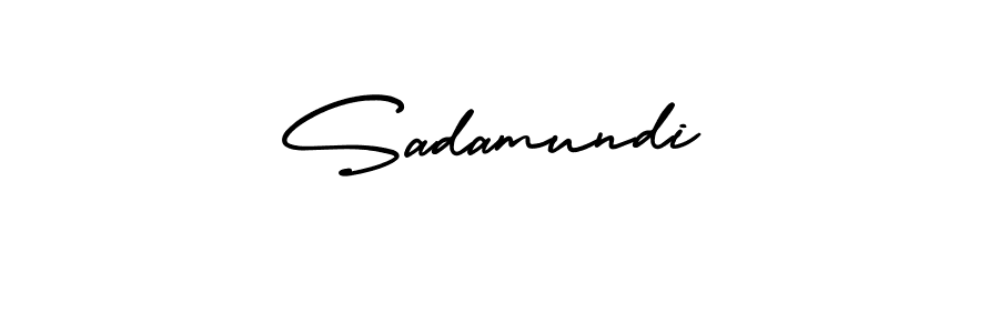 Sadamundi stylish signature style. Best Handwritten Sign (AmerikaSignatureDemo-Regular) for my name. Handwritten Signature Collection Ideas for my name Sadamundi. Sadamundi signature style 3 images and pictures png