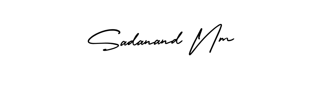 Check out images of Autograph of Sadanand Nm name. Actor Sadanand Nm Signature Style. AmerikaSignatureDemo-Regular is a professional sign style online. Sadanand Nm signature style 3 images and pictures png