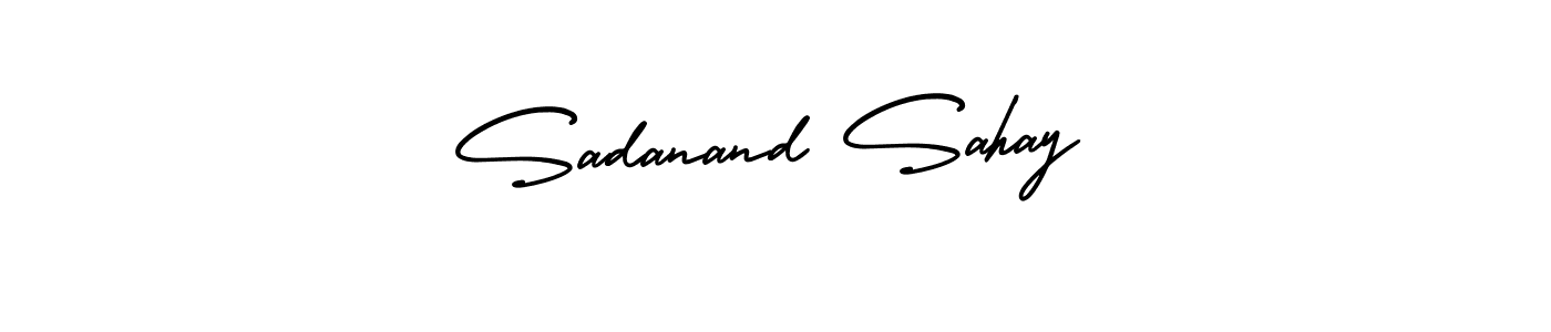 AmerikaSignatureDemo-Regular is a professional signature style that is perfect for those who want to add a touch of class to their signature. It is also a great choice for those who want to make their signature more unique. Get Sadanand Sahay name to fancy signature for free. Sadanand Sahay signature style 3 images and pictures png