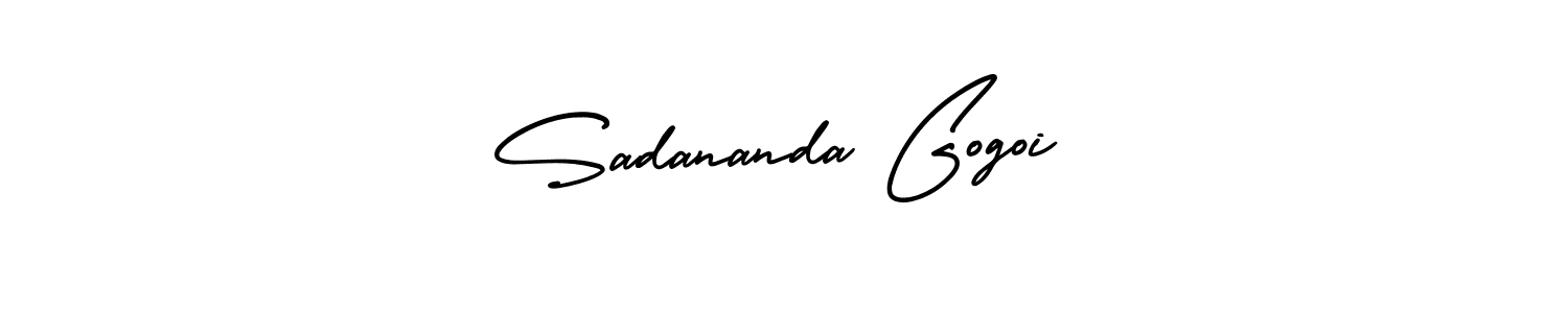 Design your own signature with our free online signature maker. With this signature software, you can create a handwritten (AmerikaSignatureDemo-Regular) signature for name Sadananda Gogoi. Sadananda Gogoi signature style 3 images and pictures png