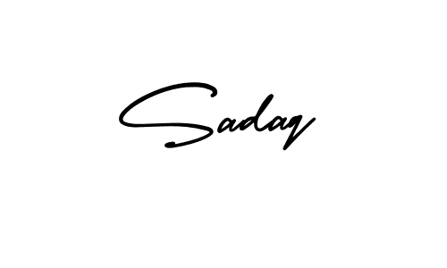 It looks lik you need a new signature style for name Sadaq. Design unique handwritten (AmerikaSignatureDemo-Regular) signature with our free signature maker in just a few clicks. Sadaq signature style 3 images and pictures png