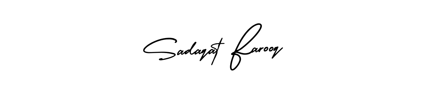 Sadaqat Farooq stylish signature style. Best Handwritten Sign (AmerikaSignatureDemo-Regular) for my name. Handwritten Signature Collection Ideas for my name Sadaqat Farooq. Sadaqat Farooq signature style 3 images and pictures png