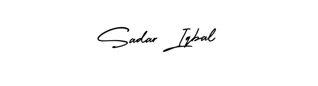 This is the best signature style for the Sadar Iqbal name. Also you like these signature font (AmerikaSignatureDemo-Regular). Mix name signature. Sadar Iqbal signature style 3 images and pictures png