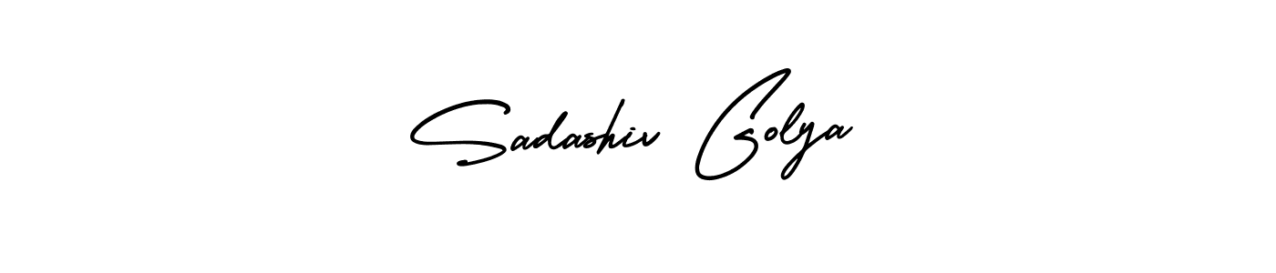 How to Draw Sadashiv Golya signature style? AmerikaSignatureDemo-Regular is a latest design signature styles for name Sadashiv Golya. Sadashiv Golya signature style 3 images and pictures png